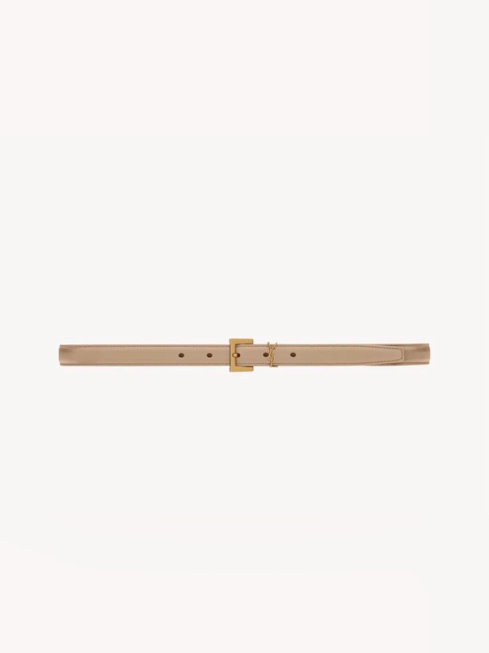 Saint Laurent Cassandre thin Leather Belt